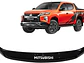 Deflector De Capot Negro Con Logo Mitsubishi L200 2019 -2022 - Miniatura 1
