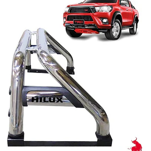 Barra Antivuelco Acero Inoxidable Toyota Hilux Revo 2016 -22