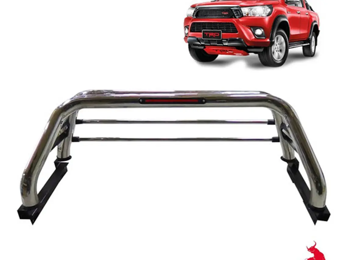 Barra Antivuelco Acero Inoxidable Toyota Hilux Revo 2016 -22 4