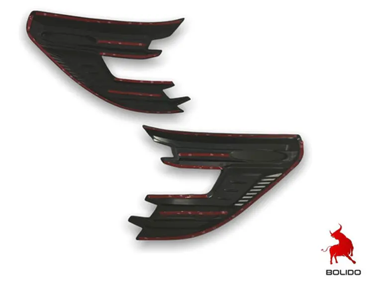 Biseles Negros Focos Delanteros Toyota Hilux Revo 2016+ 2