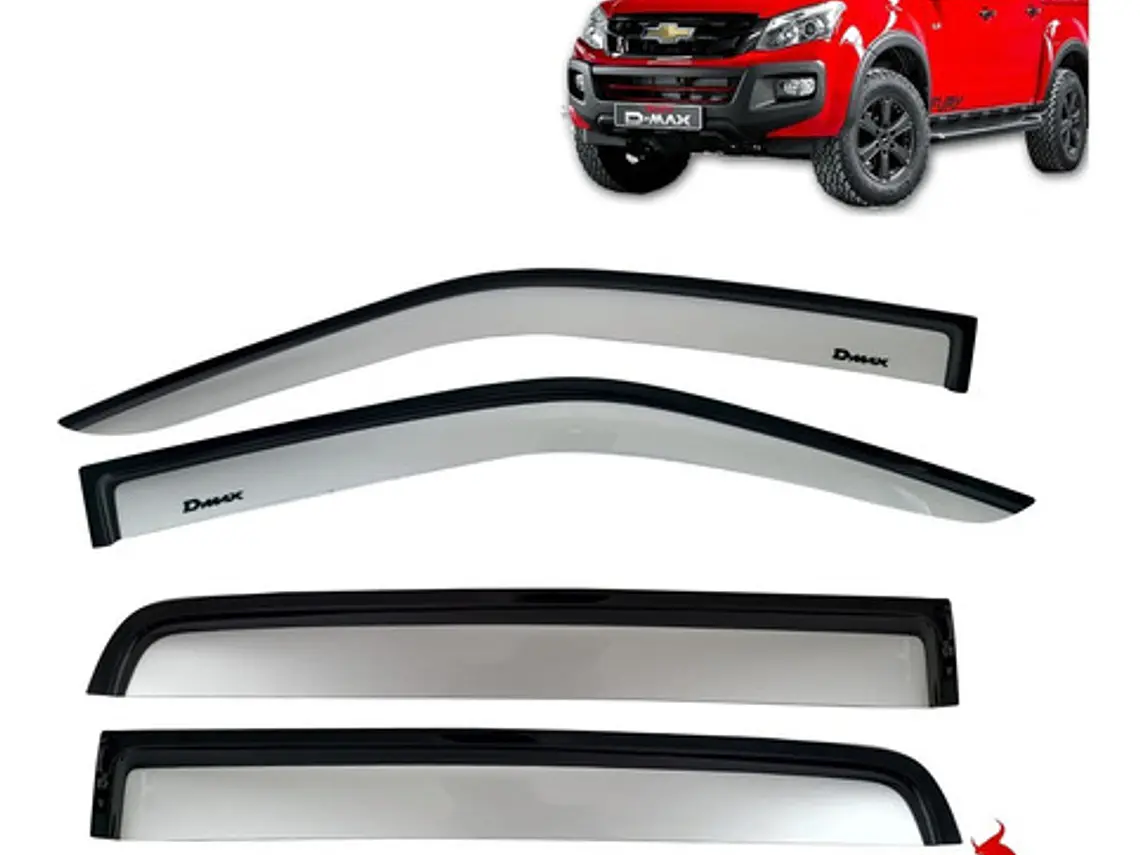 Aletas Botaaguas Bicolor Chevrolet Dmax 2015-22 Envío Gratis 1