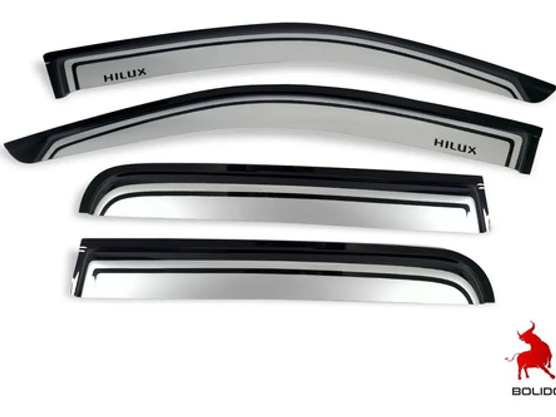 Kit Aletas Botaaguas Bicolor Toyota Hilux 06-16 Envío Gratis 3