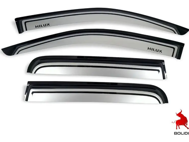Kit Aletas Botaaguas Bicolor Toyota Hilux 06-16 Envío Gratis 3
