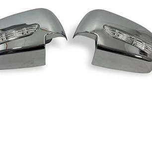 Cubre Espejo Cromado Con Luz Led Mitsubishi L200  2008-15