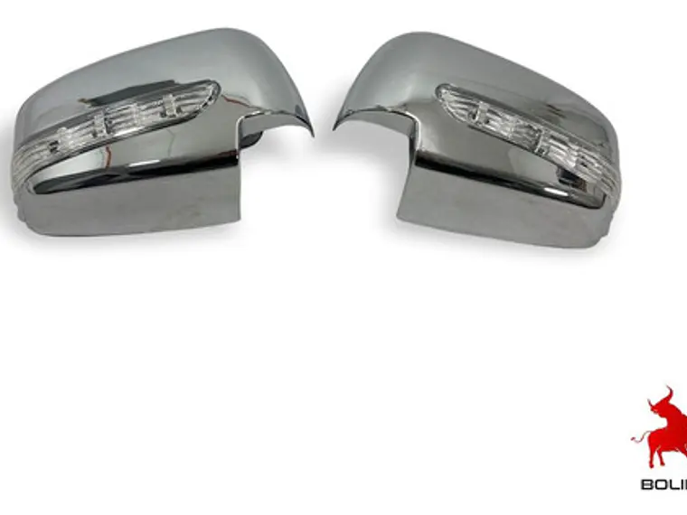 Cubre Espejo Cromado Con Luz Led Mitsubishi L200  2008-15 2