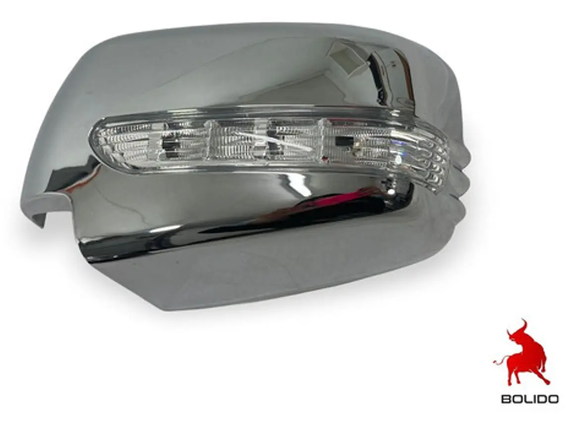 Cubre Espejo Cromado Con Luz Led Mitsubishi L200  2008-15 4