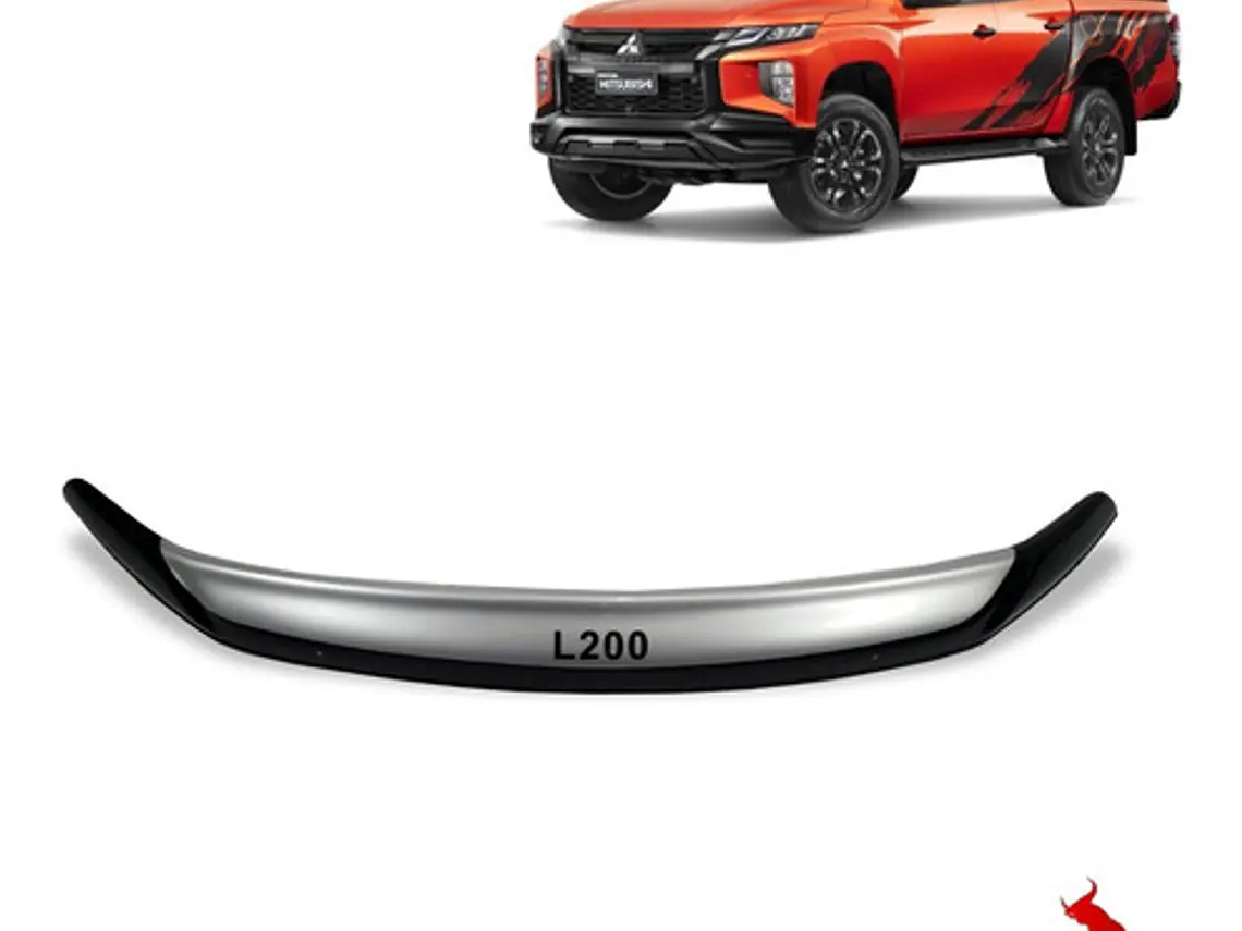 Deflector Capot Bicolor Con Logo Mitsubishi L200  2015-2018 2