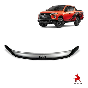 Deflector Capot Bicolor Con Logo Mitsubishi L200  2015-2018
