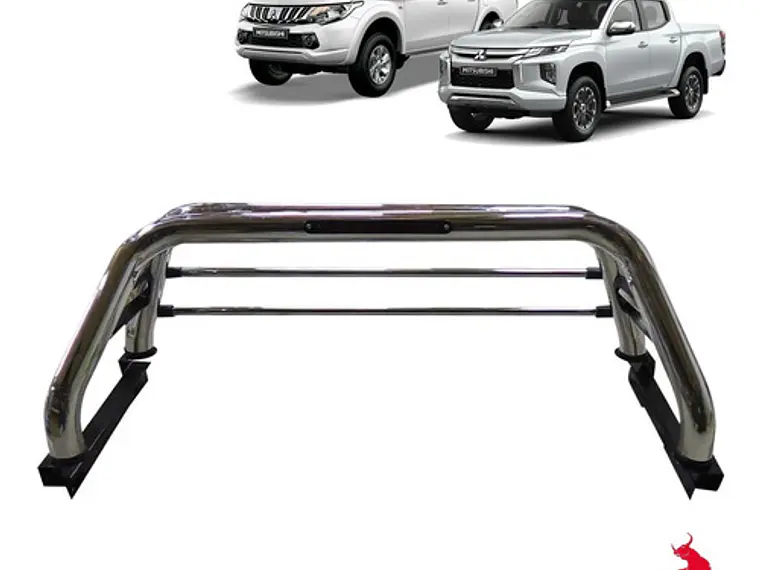 Barra Antivuelco Acero Inoxidable Mitsubishi L200 2016 -2021 1