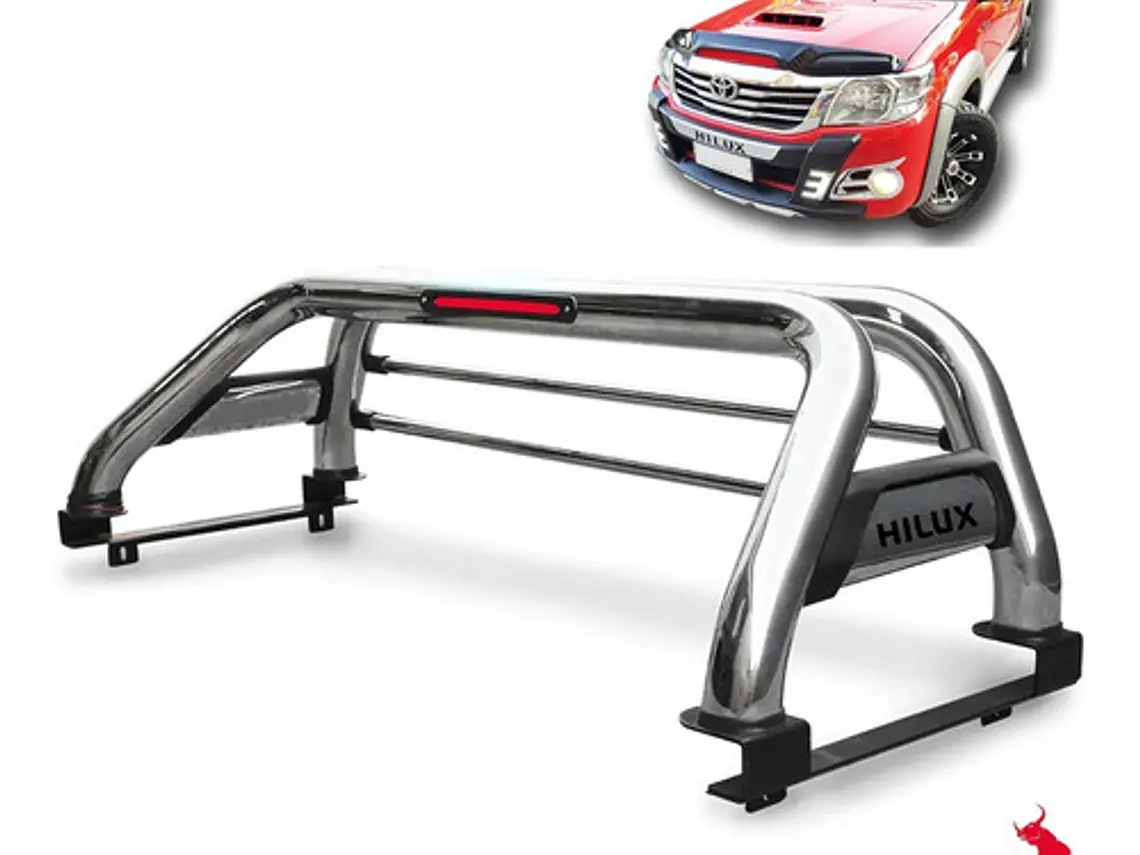 Barra Antivuelco Acero Inoxidable Toyota Hilux Vigo 2006 -16 1