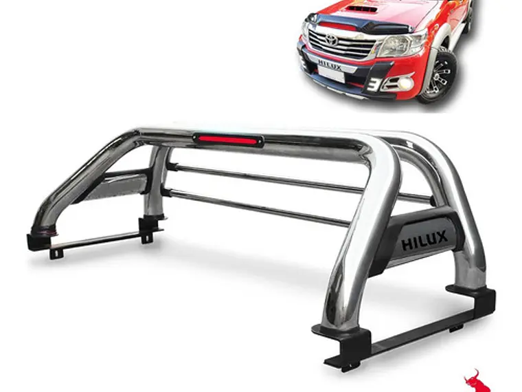 Barra Antivuelco Acero Inoxidable Toyota Hilux Vigo 2006 -16 1