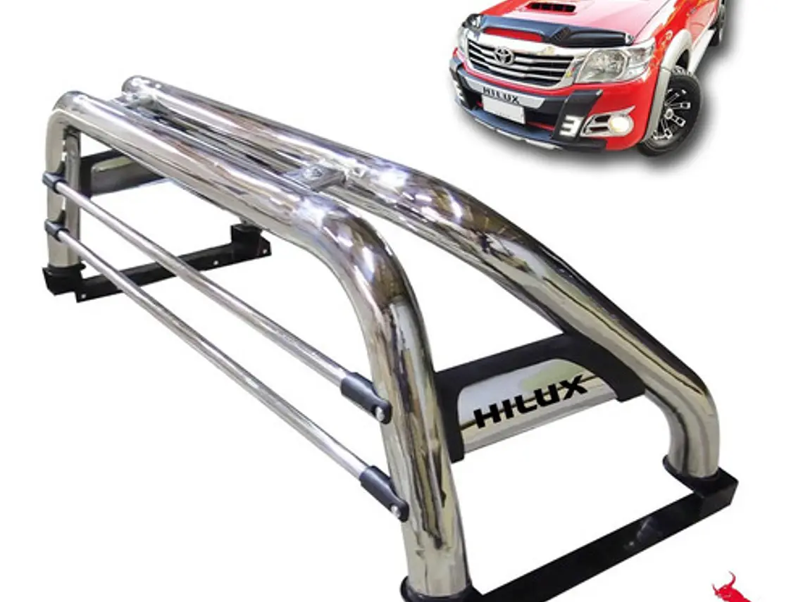 Barra Antivuelco Acero Inoxidable Toyota Hilux Vigo 2006 -16 2