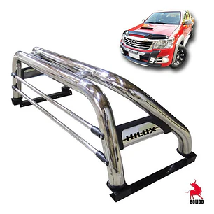 Barra Antivuelco Acero Inoxidable Toyota Hilux Vigo 2006 -16