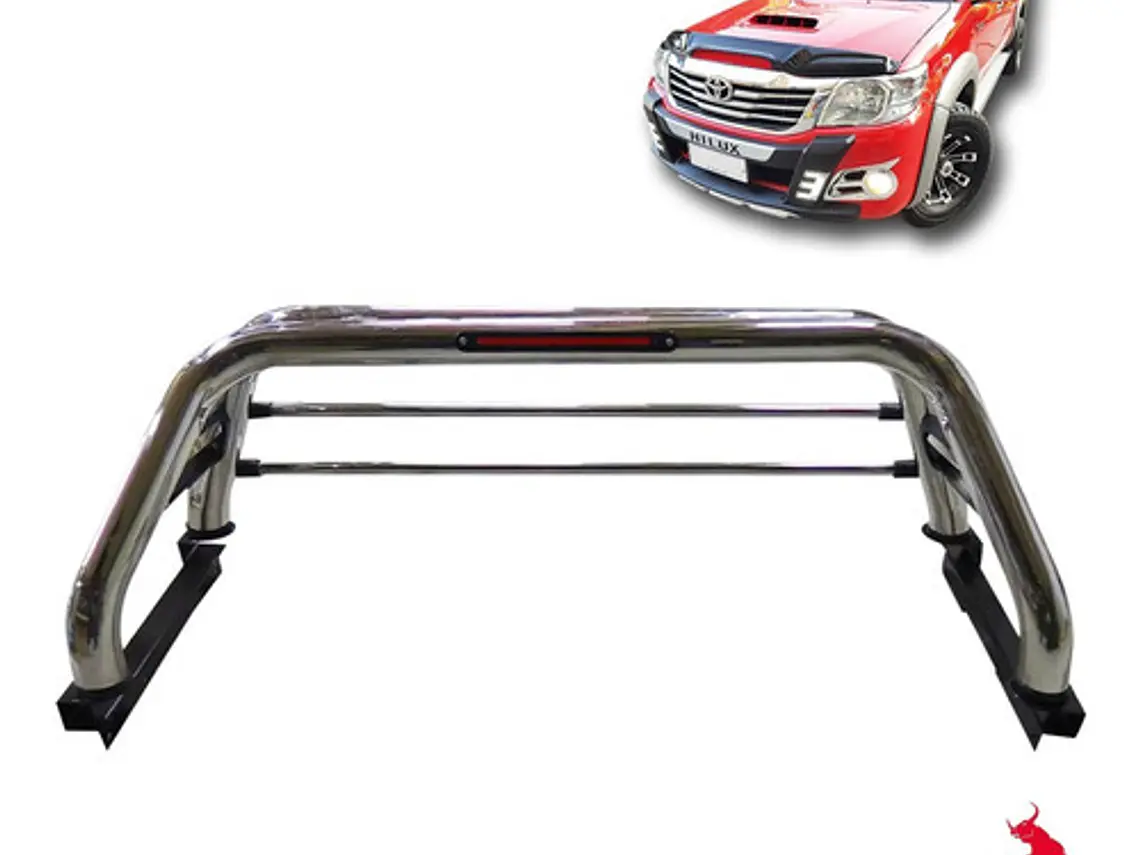 Barra Antivuelco Acero Inoxidable Toyota Hilux Vigo 2006 -16 4