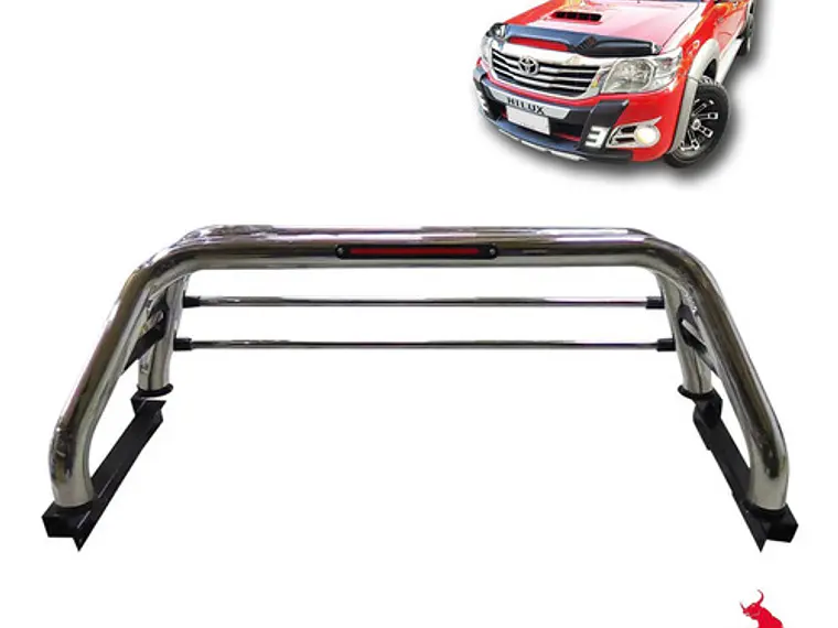 Barra Antivuelco Acero Inoxidable Toyota Hilux Vigo 2006 -16 4