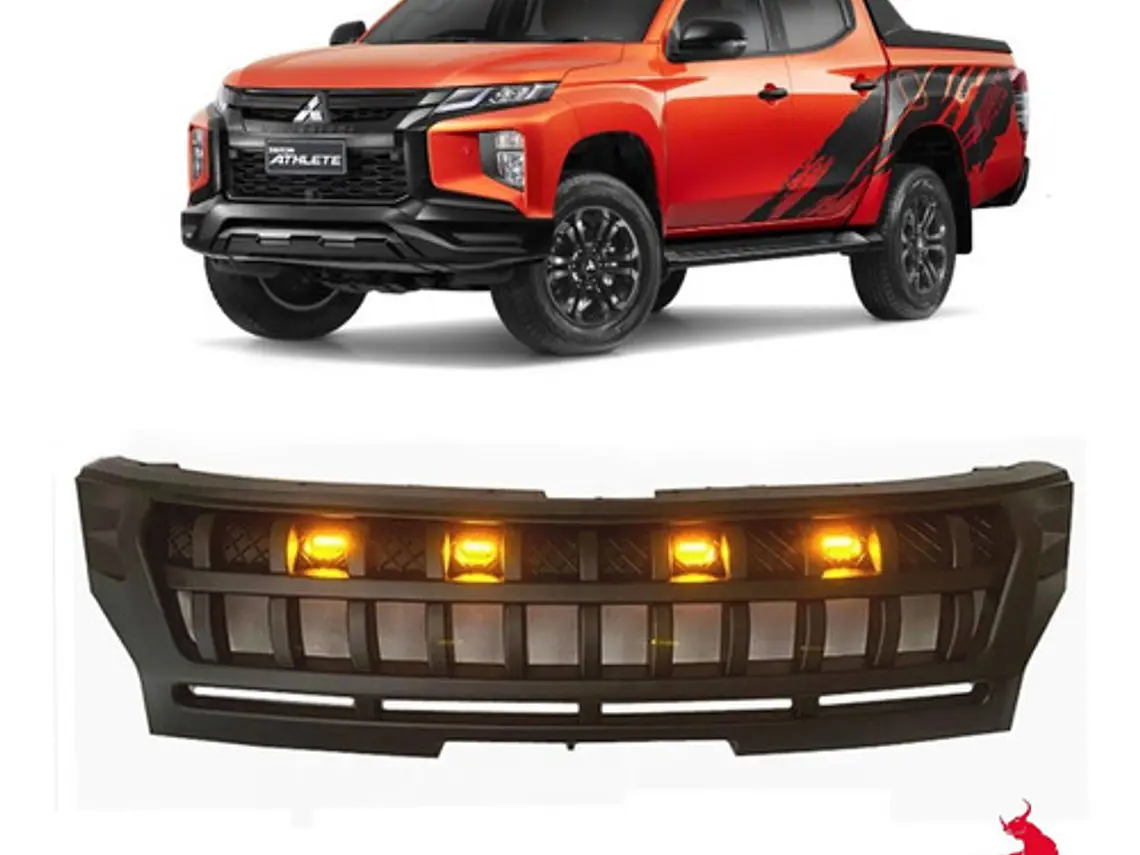 Mascara Rejilla Con Led Mitsubishi New L200 2019 - 2022 1