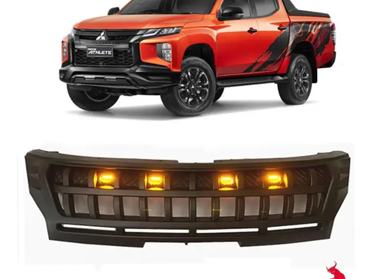 Mascara Rejilla Con Led Mitsubishi New L200 2019 - 2022 1