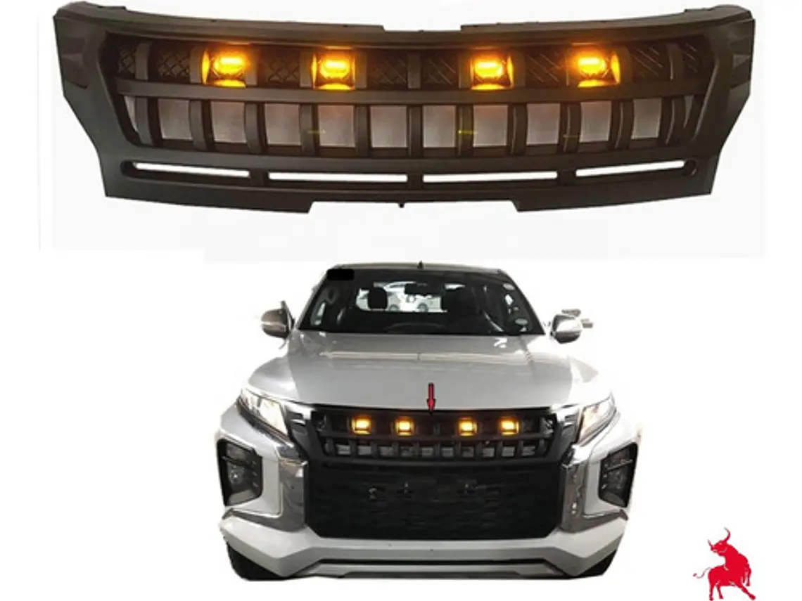 Mascara Rejilla Con Led Mitsubishi New L200 2019 - 2022 2