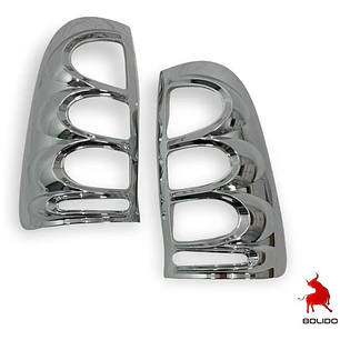 Biseles Cromados Focos Traseros Toyota Hilux Kun 2006-11