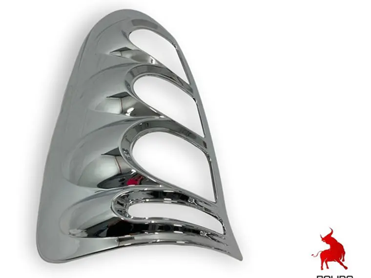 Biseles Cromados Focos Traseros Toyota Hilux Kun 2006-11 3