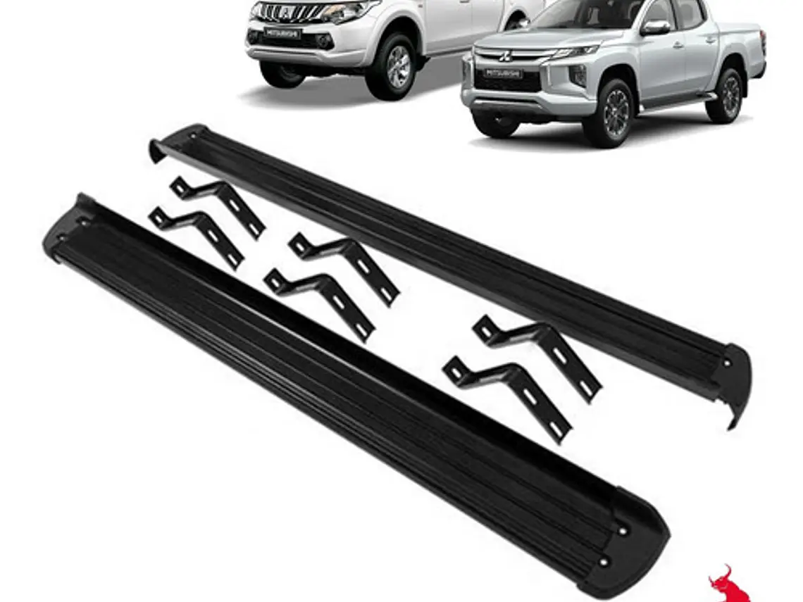 Pisaderas Modelo Original Negras Mitsubishi L200 2016 - 2022 1