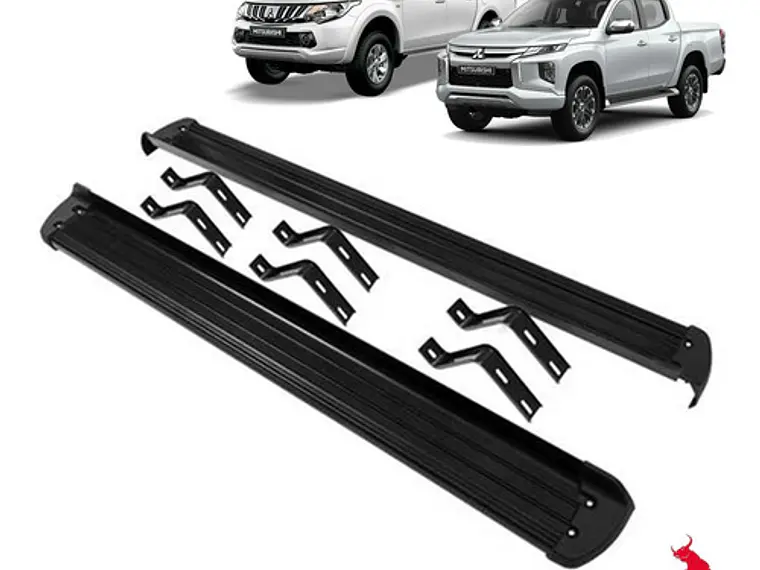Pisaderas Modelo Original Negras Mitsubishi L200 2016 - 2022 1