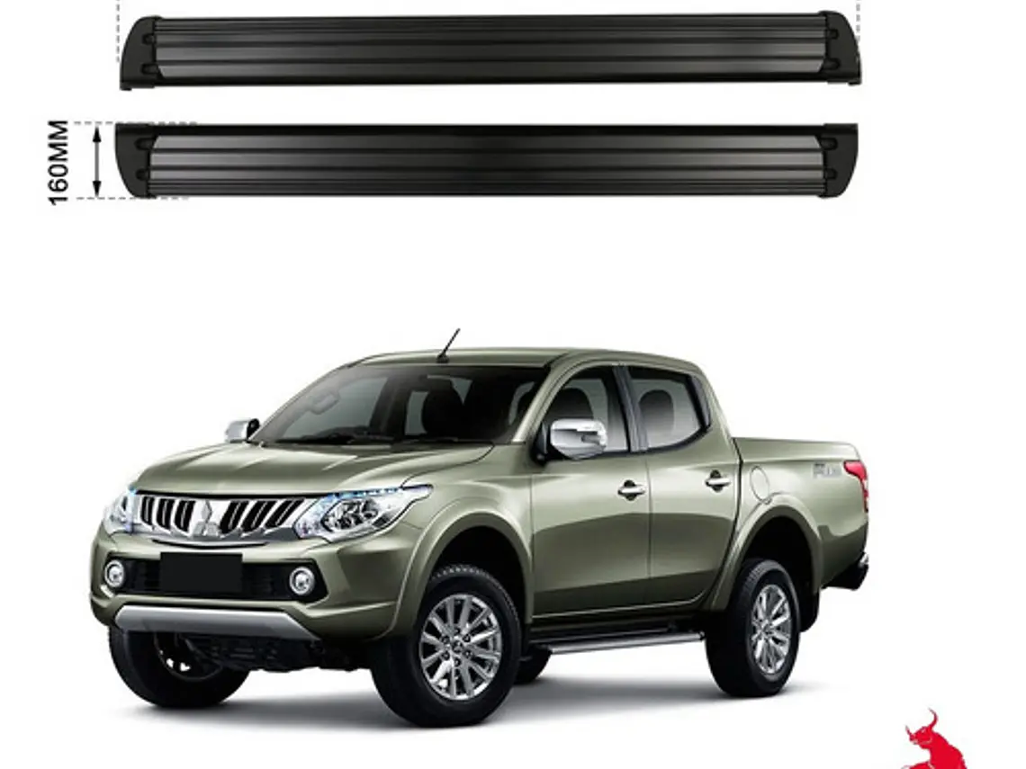 Pisaderas Modelo Original Negras Mitsubishi L200 2016 - 2022 5