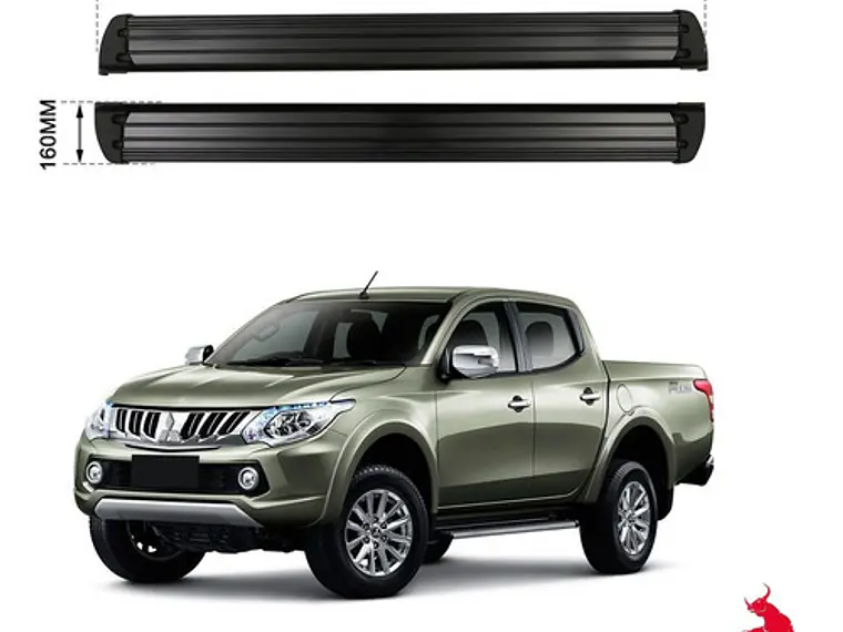 Pisaderas Modelo Original Negras Mitsubishi L200 2016 - 2022 5