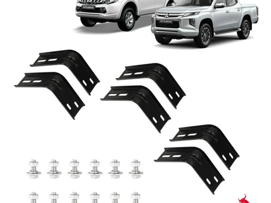 Pisaderas Modelo Original Negras Mitsubishi L200 2016 - 2022 6