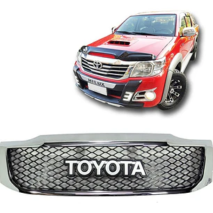 Mascara Cromada Toyota Hilux Vigo Con Logo 2012 - 2016