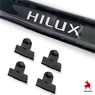 Deflector Capot Negro Con Toma De Aire Toyota Hilux 2012-16