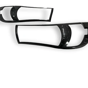 Biseles Carbono Focos Delanteros Toyota Hilux Revo 2016+ 