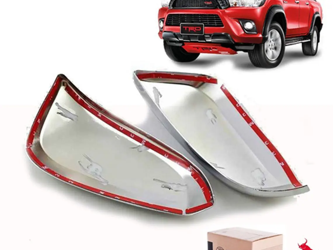 Set Tapas Cromados Cubre Espejos Toyota Hilux 2016 - 2022 2