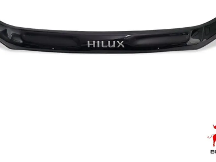 Deflector De Capot Negro Con Logo  Toyota Hilux  2006-2011 1