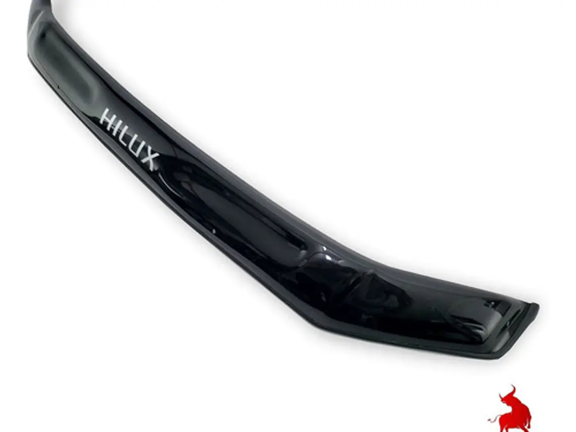 Deflector De Capot Negro Con Logo  Toyota Hilux  2006-2011 2