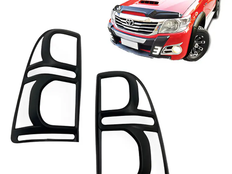 Biseles Negros  Focos Trasero Toyota Hilux Vigo 2012-16 2