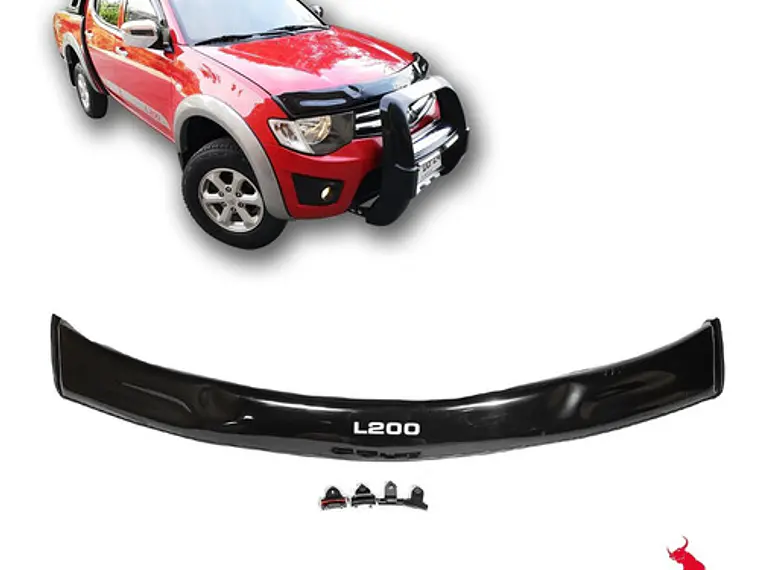 Deflector De Capot Mitsubishi L200 Negro 2008 - 2015 1