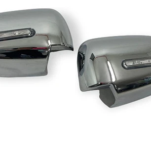Cubre Espejo Cromado Con Luz Led Mitsubishi L200 New 16-19