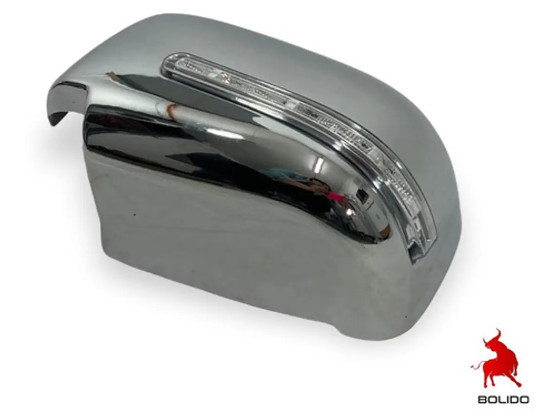 Cubre Espejo Cromado Con Luz Led Mitsubishi L200 New 16-19 5