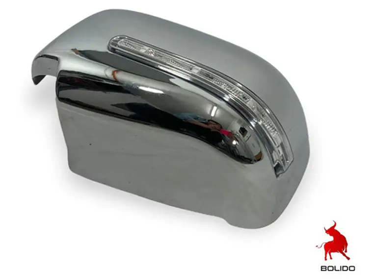 Cubre Espejo Cromado Con Luz Led Mitsubishi L200 New 16-19 5