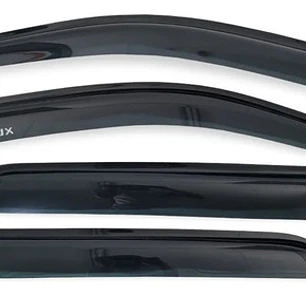 Kit Aletas Botaaguas Negras Toyota Hilux 06-16 Envío Gratis