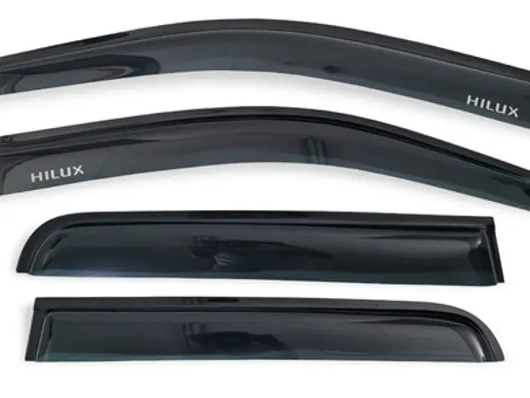 Kit Aletas Botaaguas Negras Toyota Hilux 06-16 Envío Gratis 2