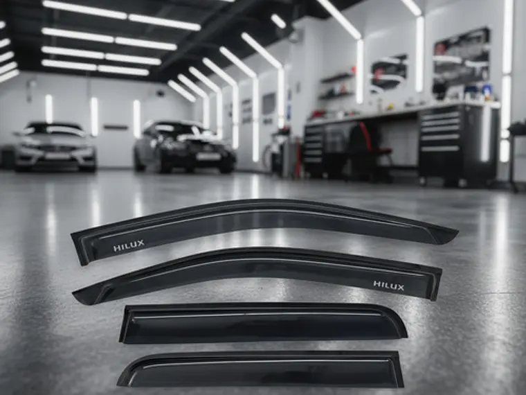Kit Aletas Botaaguas Negras Toyota Hilux 06-16 Envío Gratis 8