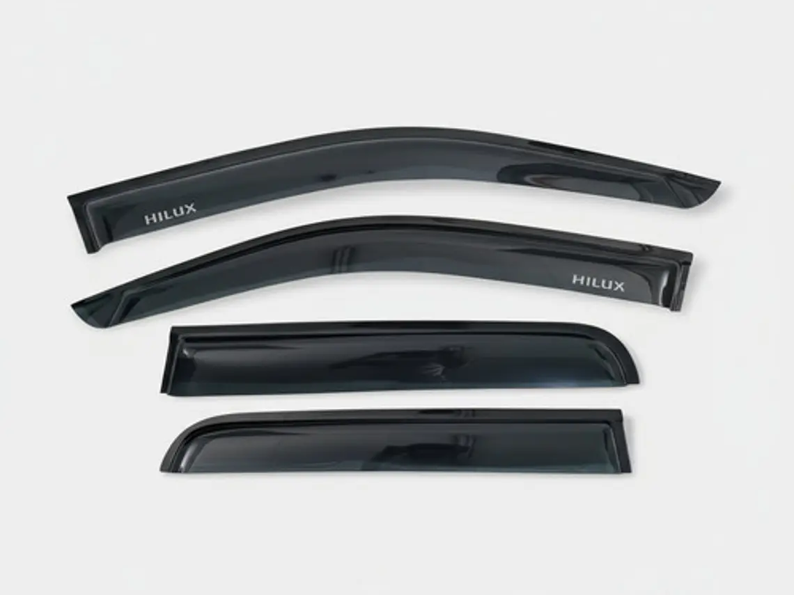 Kit Aletas Botaaguas Negras Toyota Hilux 06-16 Envío Gratis 9