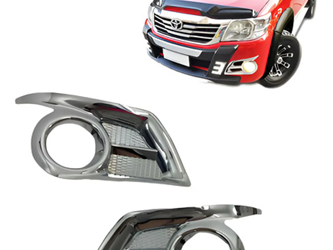 Biseles Cromados Neblineros Toyota Hilux Vigo 2012-16 1