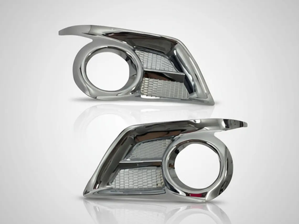 Biseles Cromados Neblineros Toyota Hilux Vigo 2012-16 7