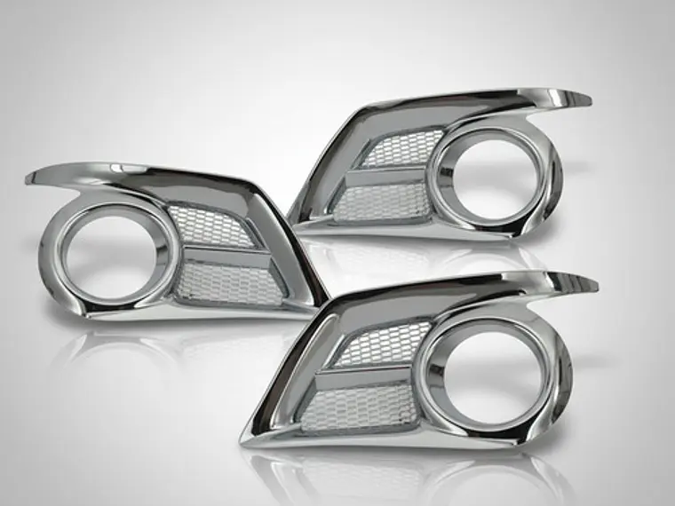 Biseles Cromados Neblineros Toyota Hilux Vigo 2012-16 11