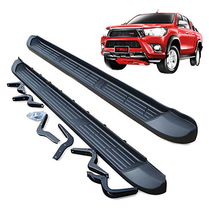 Pisaderas Negras Toyota Hilux Revo 2016-2022 Modelo Original