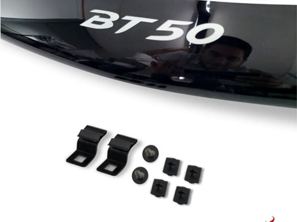 Deflector De Capot Negro Mazda Bt50 Con Logo   2013- 2020 4