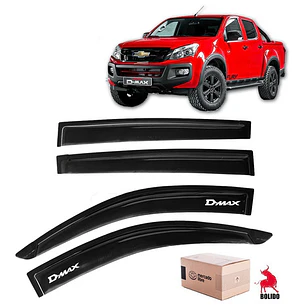 Aletas Bota Aguas Negras Con Logo Chevrolet Dmax 2015 - 2022